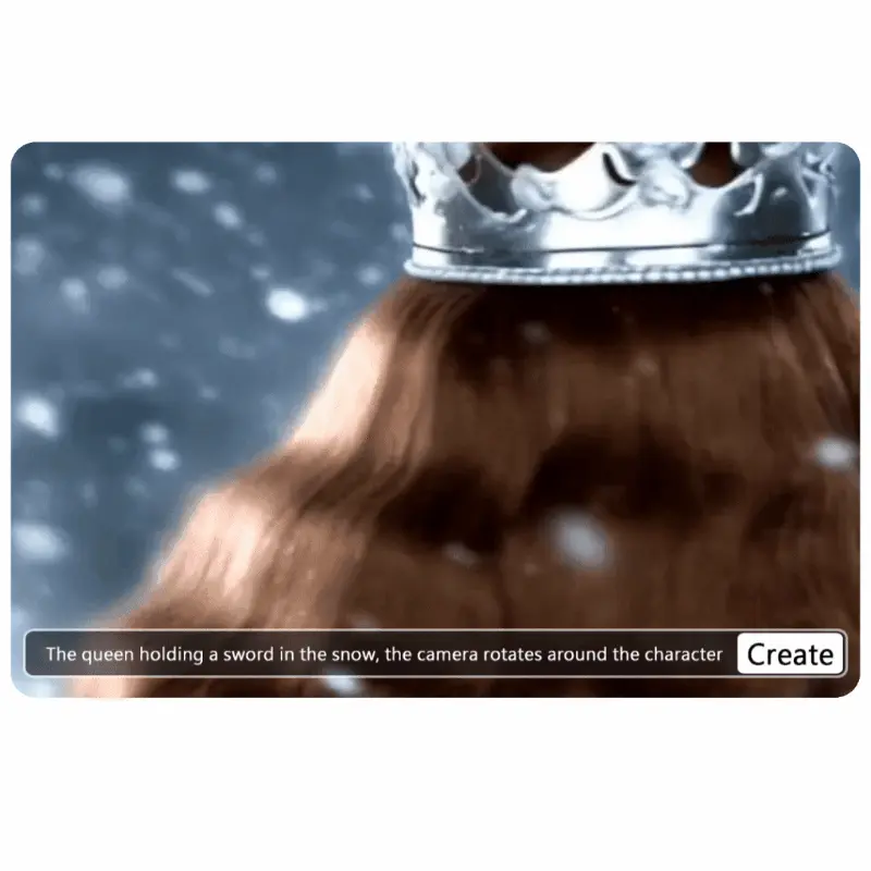 Turn text into an Ice Queen video